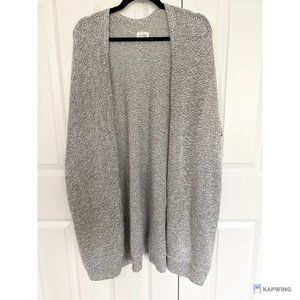 Aritzia Community Ionic Cape Oversized, knitted cardigan size: XS/S - light grey